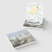 Cleveland OH Uitzicht Stone Onderzetter (Zijkant)