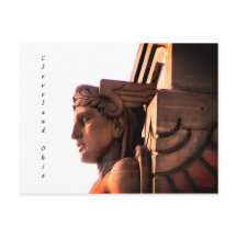 Cleveland Ohio Art Deco (verticaal) Briefkaart