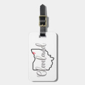 Cleveland Ohio Bagagelabel (Voorkant verticaal)