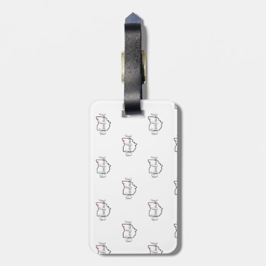 Cleveland Ohio Bagagelabel (Achterkant verticaal)