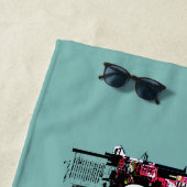 Cleveland, Ohio bedekt met graffiti Strandlaken (In situ)