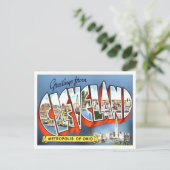 Cleveland, Ohio  Big Letters Briefkaart (Staand voorkant)
