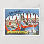 Cleveland, Ohio  Big Letters Briefkaart (Voorkant)