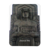 Cleveland Ohio Bridge Guardian Magnet Magneet (Verticaal)