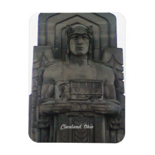 Cleveland Ohio Bridge Guardian Magnet Magneet