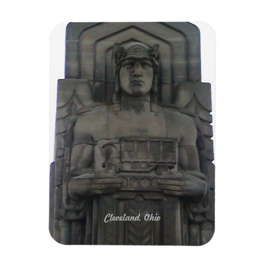 Cleveland Ohio Bridge Guardian Magnet Magneet (Verticaal)