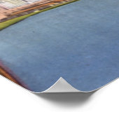 Cleveland Ohio Bridge met Skyline Poster (Hoek)