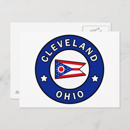 Cleveland Ohio Briefkaart (Voorkant / Achterkant)