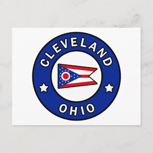 Cleveland Ohio Briefkaart (Voorkant)