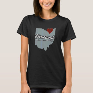 CLEVELAND Ohio C stad OH Stad Staat VS  Schattig A T-shirt