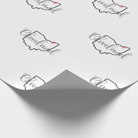 Cleveland Ohio Cadeaupapier (Hoek)