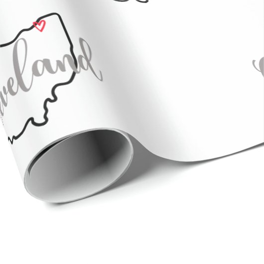 Cleveland Ohio Cadeaupapier (Rol Hoek)