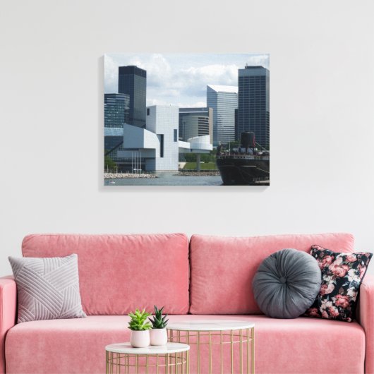 CLEVELAND OHIO canvas (Insitu (Woonkamer))