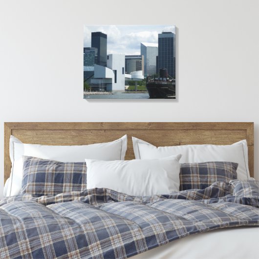 CLEVELAND OHIO canvas Afdruk (Insitu (Slaapkamer))