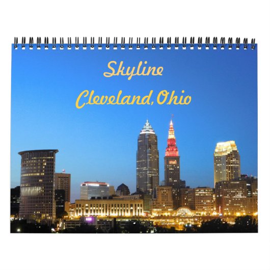 Cleveland Ohio City Skyline Calendar Kalender (Hoes)