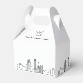 Cleveland, Ohio | City Skyline Wedding Favor Box Bedankdoosjes (Achterkant)