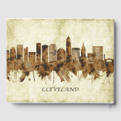 Cleveland Ohio Cityscape Gastenboek (Achterkant)