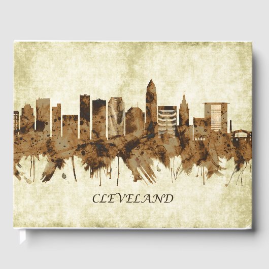 Cleveland Ohio Cityscape Gastenboek (Voorkant)
