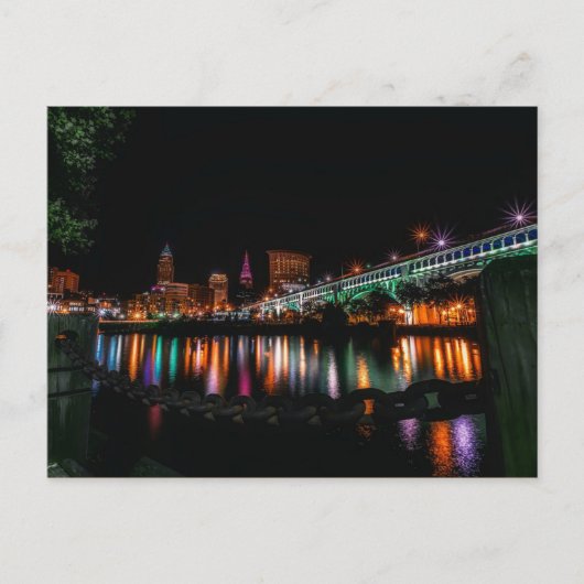 Cleveland, ohio cityscape, niet geëtiketteerd briefkaart (Voorkant)