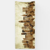Cleveland Ohio Cityscape Spandoek (Verticaal)