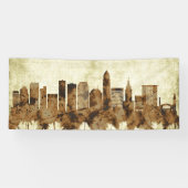 Cleveland Ohio Cityscape Spandoek (Horizontaal)