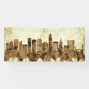 Cleveland Ohio Cityscape Spandoek