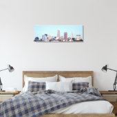 Cleveland Ohio Classic Skyline Canvas Print (Insitu (Slaapkamer))