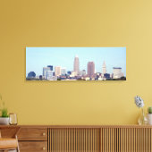 Cleveland Ohio Classic Skyline Canvas Print (Insitu (Woonkamer))