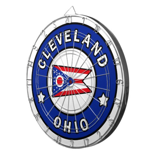 Cleveland Ohio Dartbord (Voorkant Rechts)