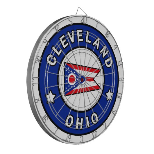 Cleveland Ohio Dartbord (Voorkant Links)