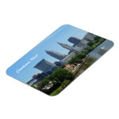 Cleveland, Ohio Downtown River Magnet Magneet (Linkerzijde)