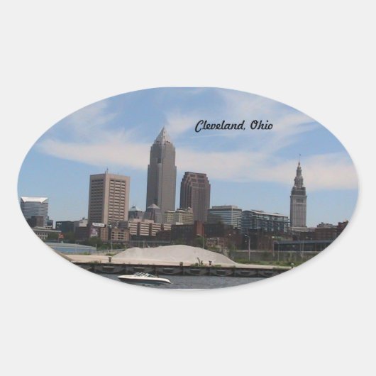 Cleveland Ohio Downtown Sticker (Voorkant)