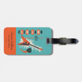 Cleveland Ohio | Elektrische gitaar Bagagelabel (Achterkant horizontaal)