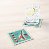 Cleveland Ohio | Elektrische gitaar Kartonnen Onderzetters (Insitu)