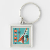 Cleveland Ohio | Elektrische gitaar Sleutelhanger (Voorkant)