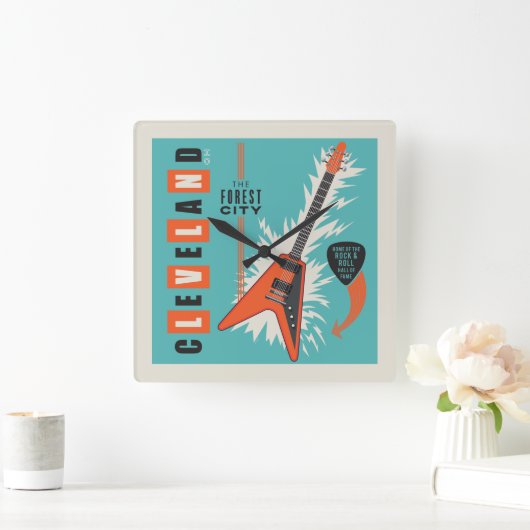 Cleveland Ohio | Elektrische gitaar Vierkante Klok (Huis)