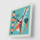 Cleveland Ohio | Elektrische gitaar Vierkante Klok (Hoek)