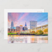 Cleveland, Ohio Feestdagenkaart (Voorkant / Achterkant)