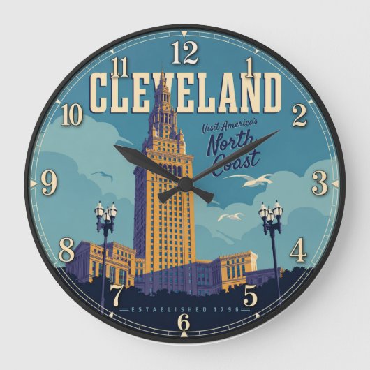 Cleveland Ohio Grote Klok (Voorkant)