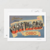 Cleveland, Ohio - Grote letterscènes Briefkaart (Voorkant / Achterkant)