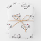 Cleveland Ohio Inpakpapier Vel (In situ)