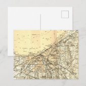 Cleveland Ohio  kaart (Voorkant / Achterkant)