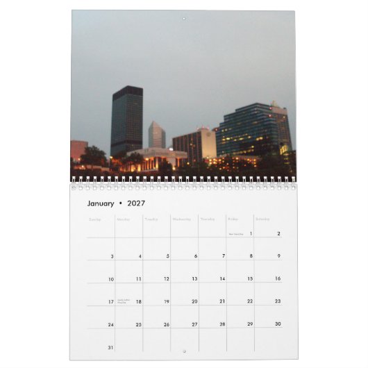 CLEVELAND,OHIO-kalender Kalender (Jan 2027)
