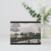 CLEVELAND, OHIO, LAKE ERIE IN EEN STORM briefkaart (Staand voorkant)