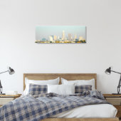 Cleveland, Ohio Lakefront Skyline Canvas Print (Insitu (Slaapkamer))