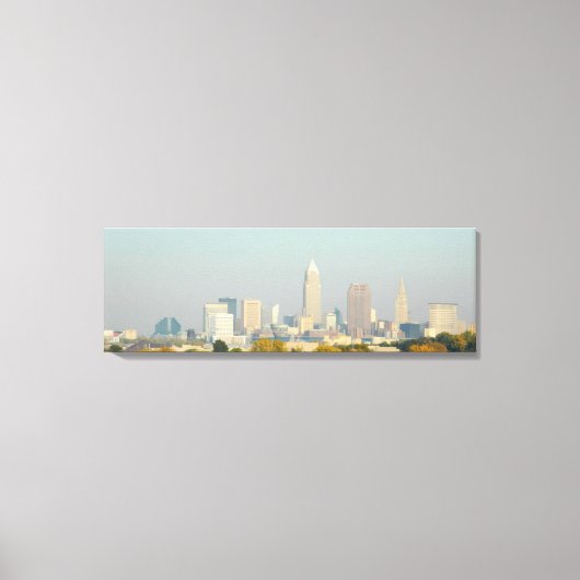 Cleveland, Ohio Lakefront Skyline Canvas Print (Voorkant)