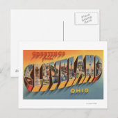 Cleveland, Ohio - Large Letter Scenes 2 Briefkaart (Voorkant / Achterkant)
