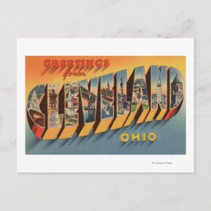 Cleveland, Ohio - Large Letter Scenes 2 Briefkaart