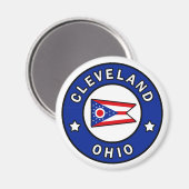 Cleveland Ohio Magneet (Voorkant / Achterkant)