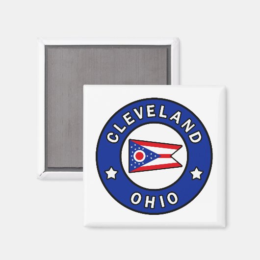 Cleveland Ohio Magneet (Voorkant / Achterkant)